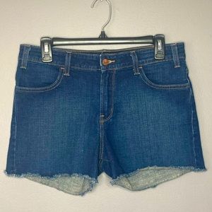 Levi’s High-Rise Stretch Denim Cutoff Shorts